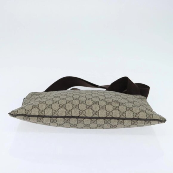 GUCCI GG Supreme Shoulder Bag PVC Beige Gold - Picture 9 of 15